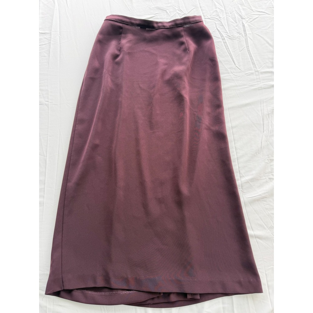 Vintage St Michael Marks & Spencer Damson Plum Maxi Skirt Wrap 6